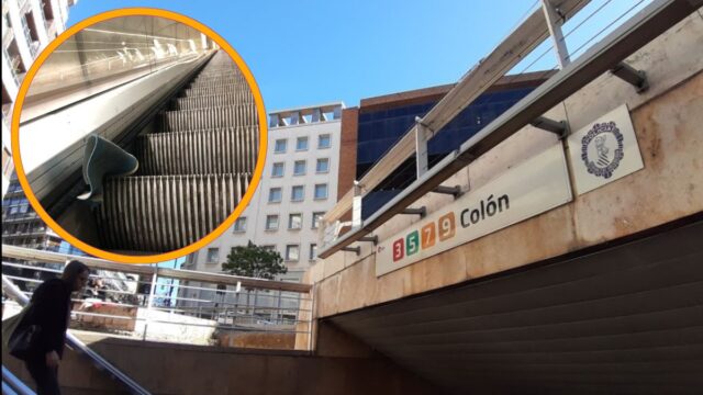 Bota Atrapada Metro Colón Valencia