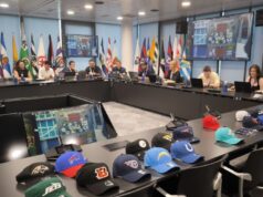 La liga de fútbol americano coordina en Madrid el encuentro del Santiago Bernabéu