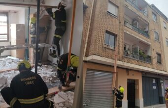 Desalojan un edificio en Alfafar tras ceder parte del forjado