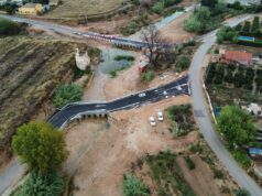 La Generalitat finaliza la construcción de dos badenes en el barranco de Chiva y avanza en la restauración del puente en Pedralba