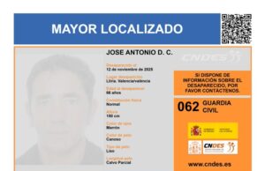 Localizado un hombre en Llíria