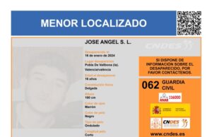 Hallan en buen estado al menor desaparecido en La Pobla de Vallbona