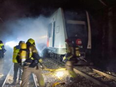 Metrovalencia lleva a cabo un simulacro de incendio en un tren de la Línea 1 y 2 en Àngel Guimerà