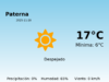 El tiempo hoy 20 de Noviembre de 2025 en Paterna según AEMET