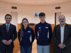 El Alcalde de Paterna recibe a los hermanos campeones de Europa, Lucas y Carla Vicent, en Gimnasia Aeróbica