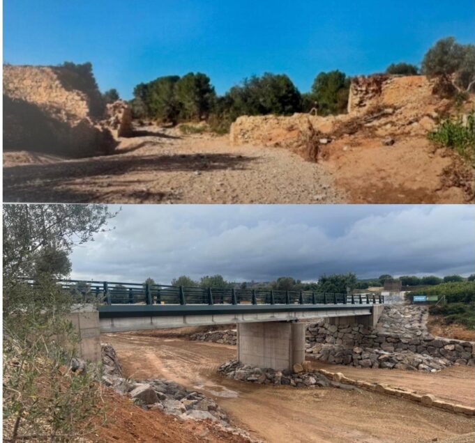 La Generalitat vuelve a abrir el puente Mas de Sabater en Picassent tras una exitosa reconstrucción