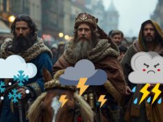 Estas zonas sufrirán mal tiempo durante la cabalgata de Reyes