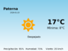 Predicción meteorológica: Paterna, 23 de Enero de 2026