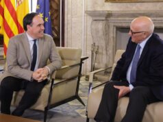 Juanfran Pérez Llorca se reúne con el presidente del Banco Sabadell para impulsar proyectos en la Comunitat Valenciana