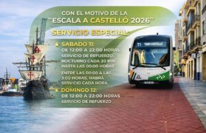 La Generalitat amplía el servicio del TRAM para el evento ‘Escala a Castelló 2026’