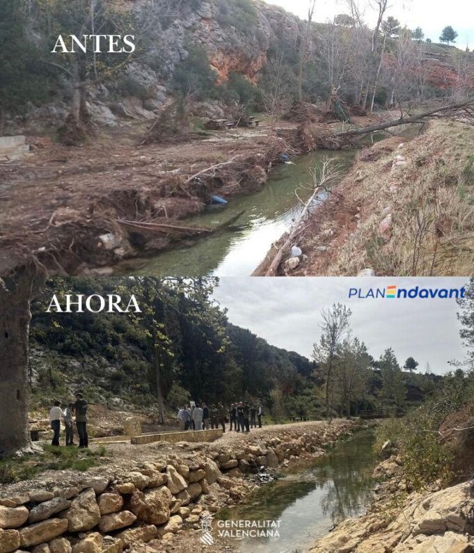 La Generalitat recupera 21 áreas recreativas y 278 kilómetros de senderos tras las riadas