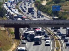 Siniestro hacia Castellón: un accidente bloquea la A-7 y colapsa el tráfico en Moncada