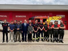 Juan Carlos Valderrama resalta la importancia del modelo de coordinación y cohesión territorial de los bomberos en Onda