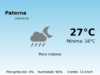 El tiempo hoy 20 de Mayo de 2026 en Paterna según AEMET