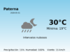 Predicción meteorológica: Paterna, 31 de Mayo de 2026