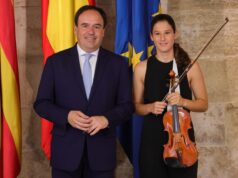 Juanfran Pérez Llorca Elogia a Cecilia Arnau, Galardonada en el Concurso Internacional de Violín Telemann