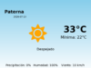 Previsión de la AEMET en Paterna hoy 13 de Julio de 2026