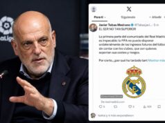 El presidente de LaLiga responde al Real Madrid por su comunicado sobre la FIFA