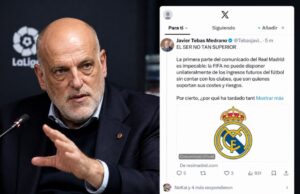 El presidente de LaLiga responde al Real Madrid por su comunicado sobre la FIFA