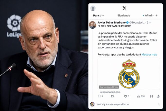 El presidente de LaLiga responde al Real Madrid por su comunicado sobre la FIFA