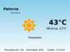 AEMET: El tiempo para Paterna – 19 de Agosto de 2026