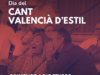 Celebración del Día del Cant Valencià d’Estil por parte del Institut Valencià de Cultura