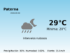 Predicción meteorológica: Paterna, 30 de Septiembre de 2026