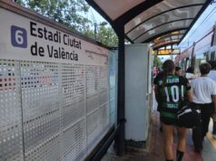 Metrovalencia amplía su servicio nocturno para el partido Levante U.D. contra Sevilla F.C.